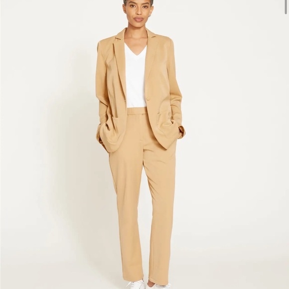 NWT $178 Universal Standard | Ice Coffee Woven Cigarette Pants women’s - Picture 1 of 12